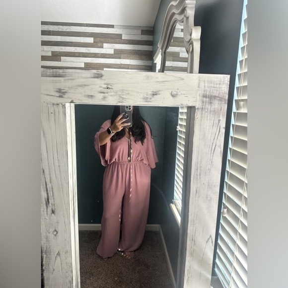 FREE PEOPLE “ Venus One Piece” women’s butterfly sleeve jumpsuit in blue XS nwt - Picture 15 of 16